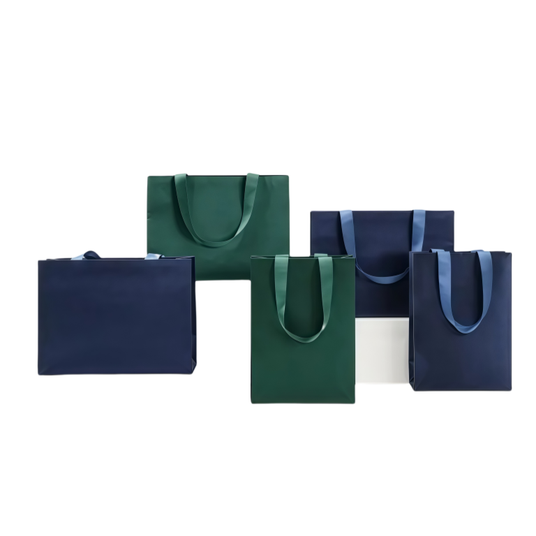 Handle Bag 8 Blue and Green Handle Bag