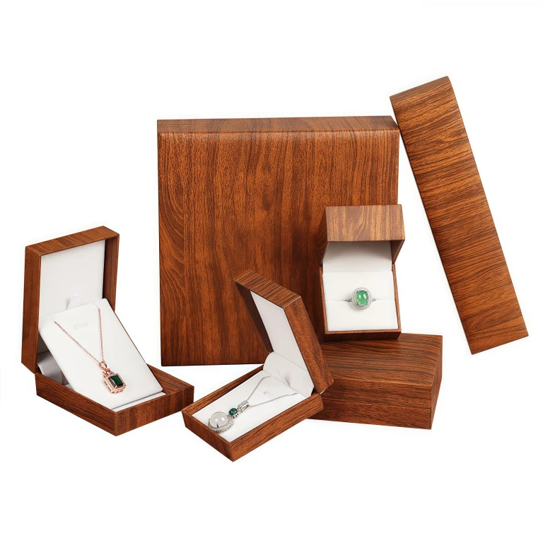 Paper Jewelry Box 14 Brown PaperJewelry