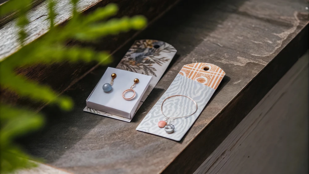 Jewelry packaging with creative jewelry card