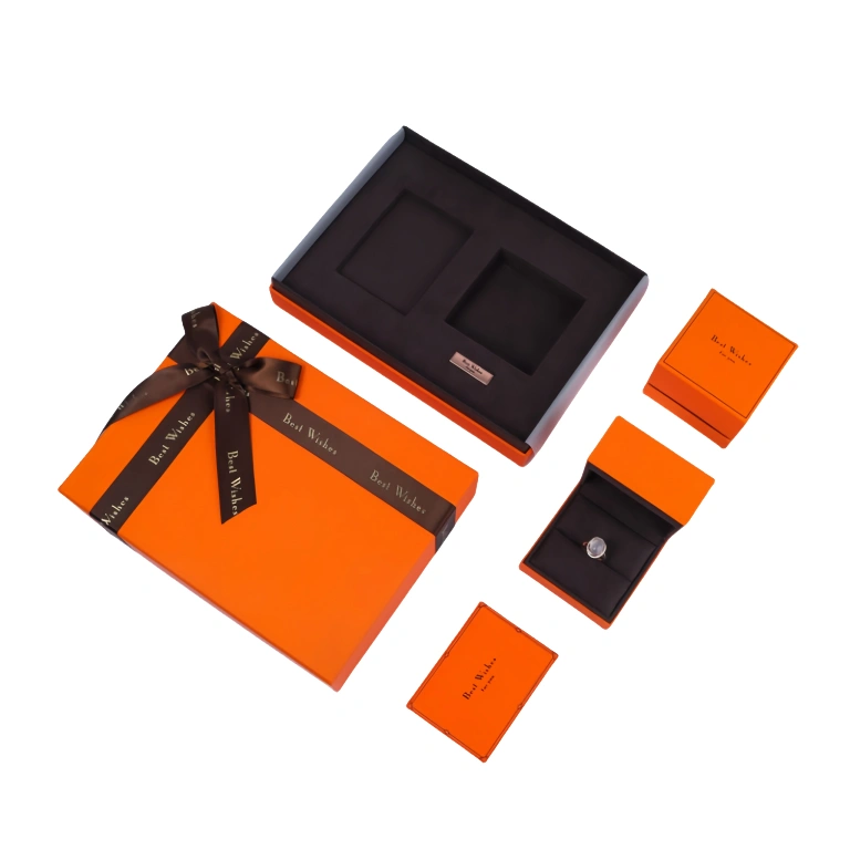 Orange Jewelry Box Set