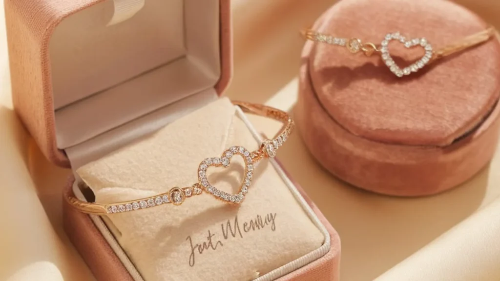 Packaging for Personalized Heart Bracelets