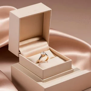 Custom Elegant PU Leather Storage Ring Box - Image 2