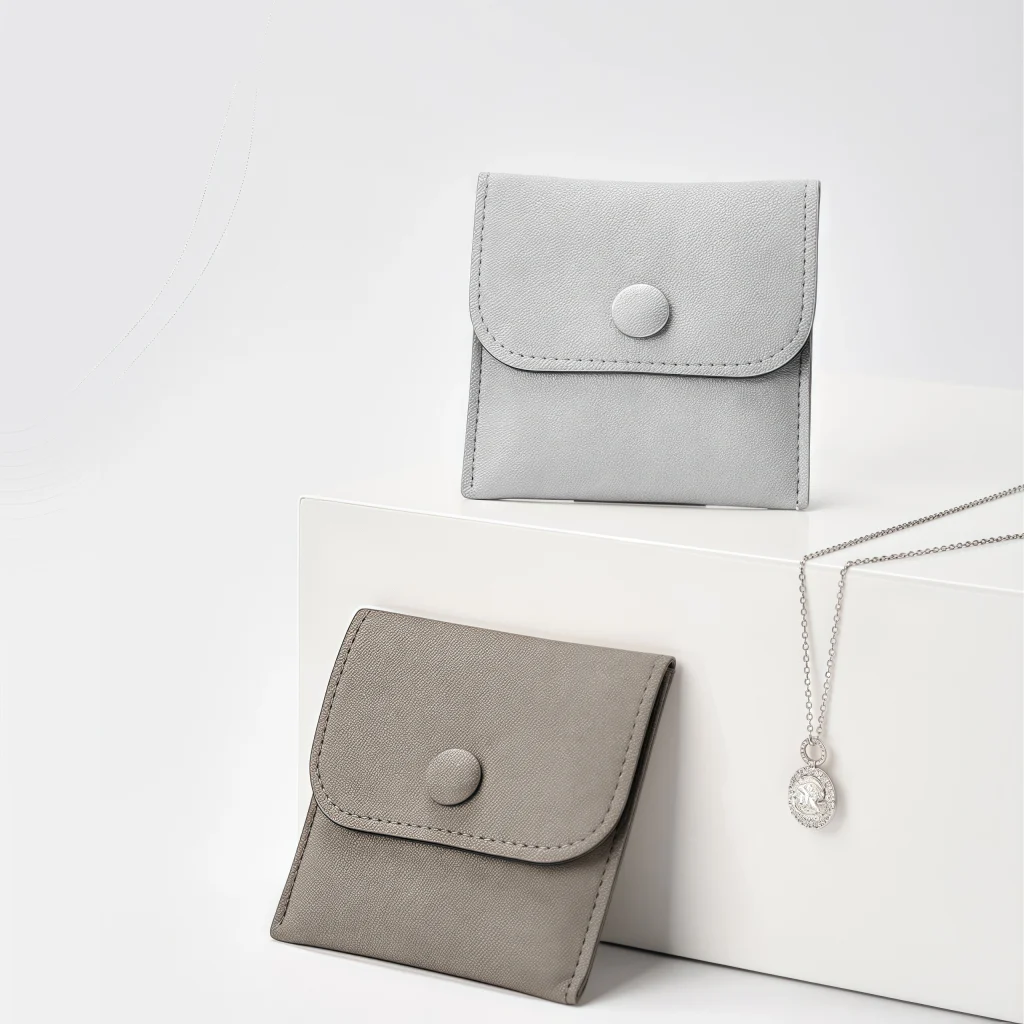 Customized Colour Size Microfiber Jewelry Pouch