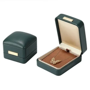 Necklace-Box Multi-Color Gold Label PU Leather Necklace Box
