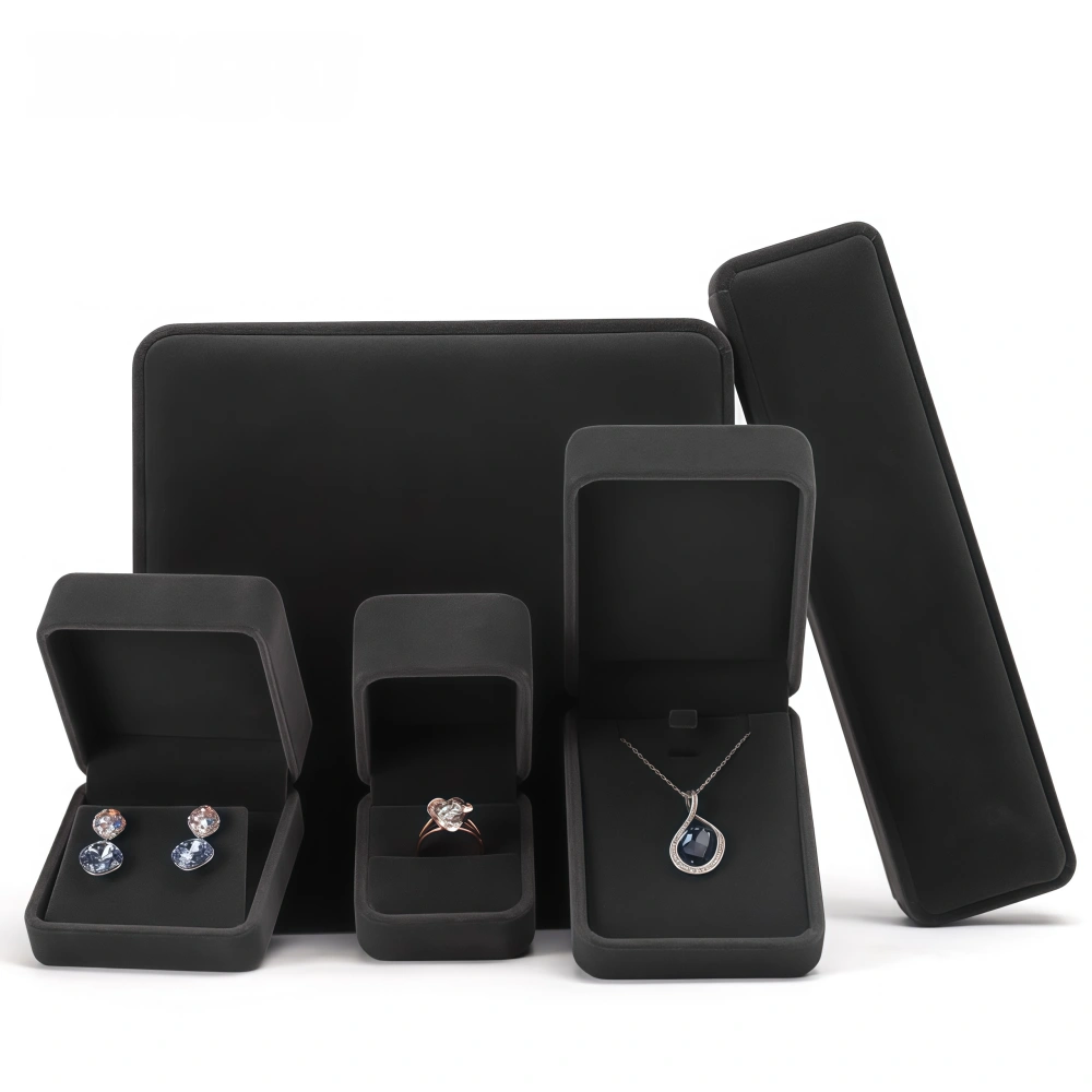 Custom Color and LOGO Velvet Earring Box - Image 2