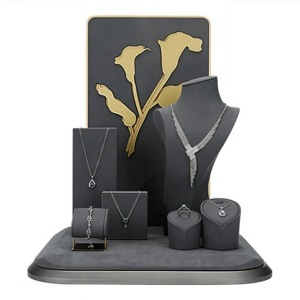 Customizable Combinations Black Jewelry Display Set