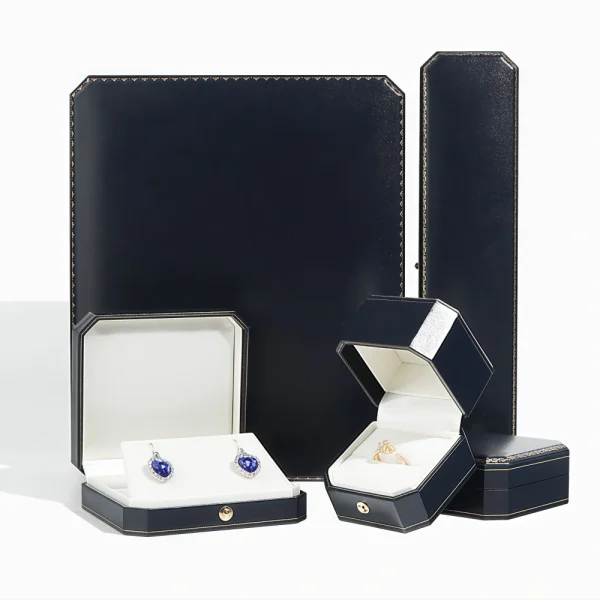 High-End Patterned Flip-Top Paper Earring Box