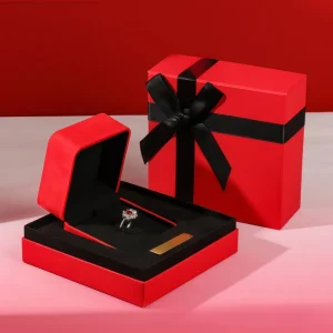 Sense of Atmosphere Bow-knot Red Jewelry Box Set - Image 3