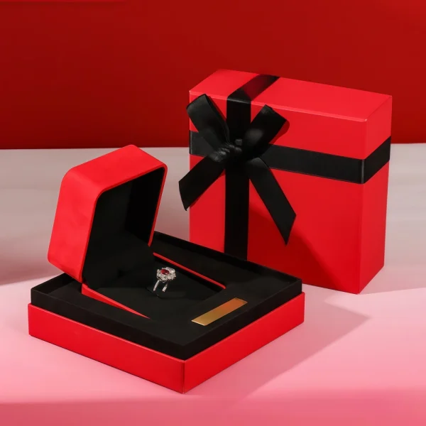 Sense of Atmosphere Bow-knot Red Jewelry Box Set