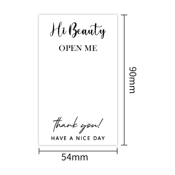 Custom Patterns Jewelry Box Sealing Stickers