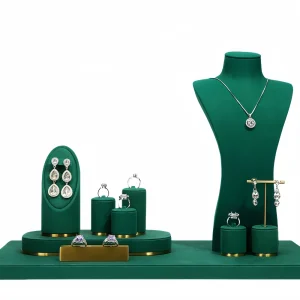 Customizable Combinations Green Jewelry Display Set