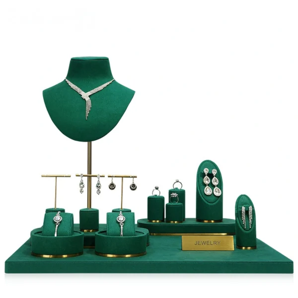 Customizable Combinations Green Jewelry Display Set