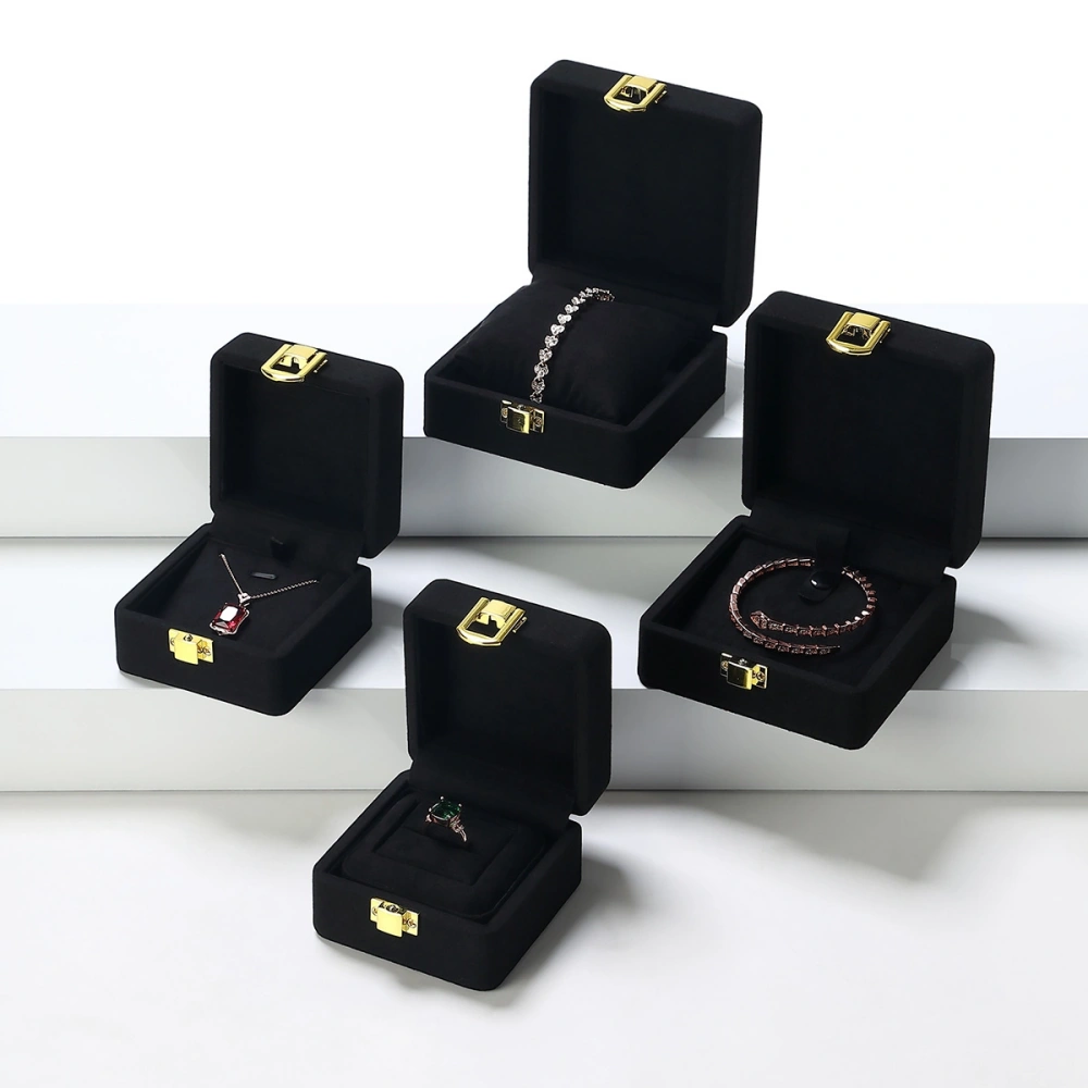 High-End Microfiber Metal Buckle Bracelet Box - Image 3
