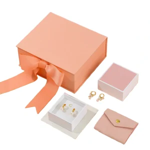 Yaneng-Orange-Jewelry-Box-Set (1) Luxury Orange Jewelry Box Set with Gift Bag