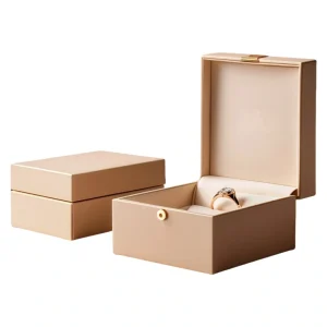 Custom Elegant PU Leather Storage Ring Box - Image 1