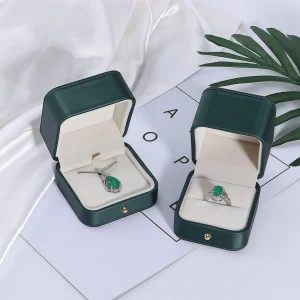 Multi-Color Rounded Corners PU Leather Necklace Box - Image 2