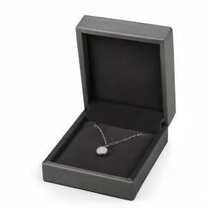 Yaneng-PU-Leather-Necklace-Box (1) Custom High-end Brushed PU Leather Necklace Box