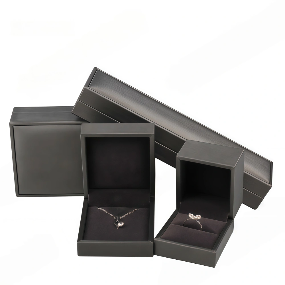 Custom High-end Brushed PU Leather Necklace Box - Image 2