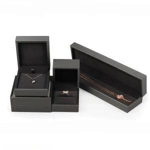 Custom High-end Brushed PU Leather Necklace Box - Image 4
