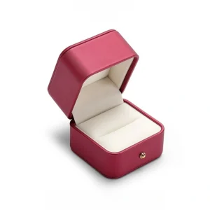 Custom Color Engagement PU Leather Storage Ring Box - Image 3