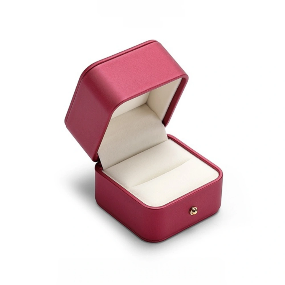 Custom Color Engagement PU Leather Storage Ring Box - Image 3