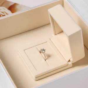 Luxury White & Off-White Velvet Jewelry Box Set - Image 4