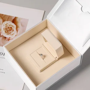 Luxury White & Off-White Velvet Jewelry Box Set - Image 3