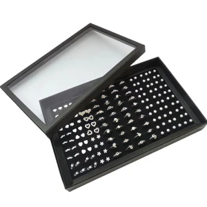 Custom Black Jewelry PU Leather Display Tray