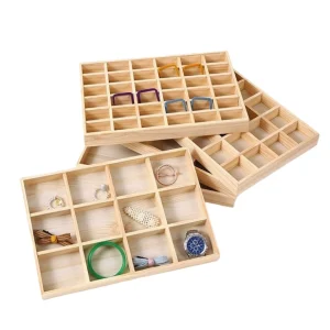 eco-friendly-produce-display-tray Solid Wood Simple-style Jewelry Display Tray