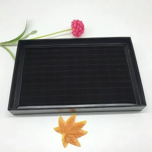 Custom Black Jewelry PU Leather Display Tray - Image 4