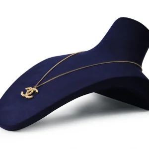 Metal & Microfiber Jewelry Display Mannequin Stand - Image 2