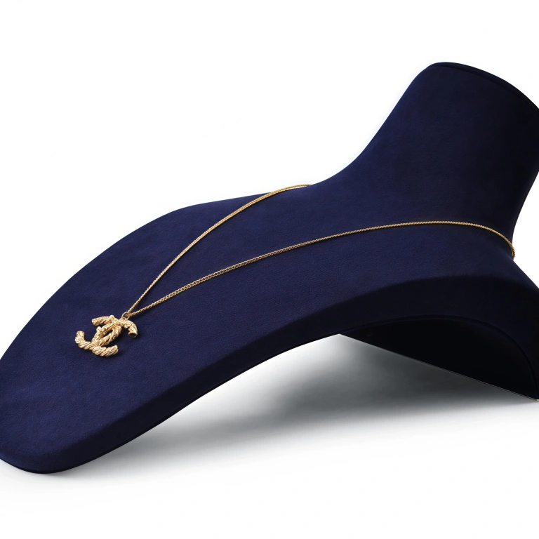 Metal & Microfiber Jewelry Display Mannequin Stand - Image 2