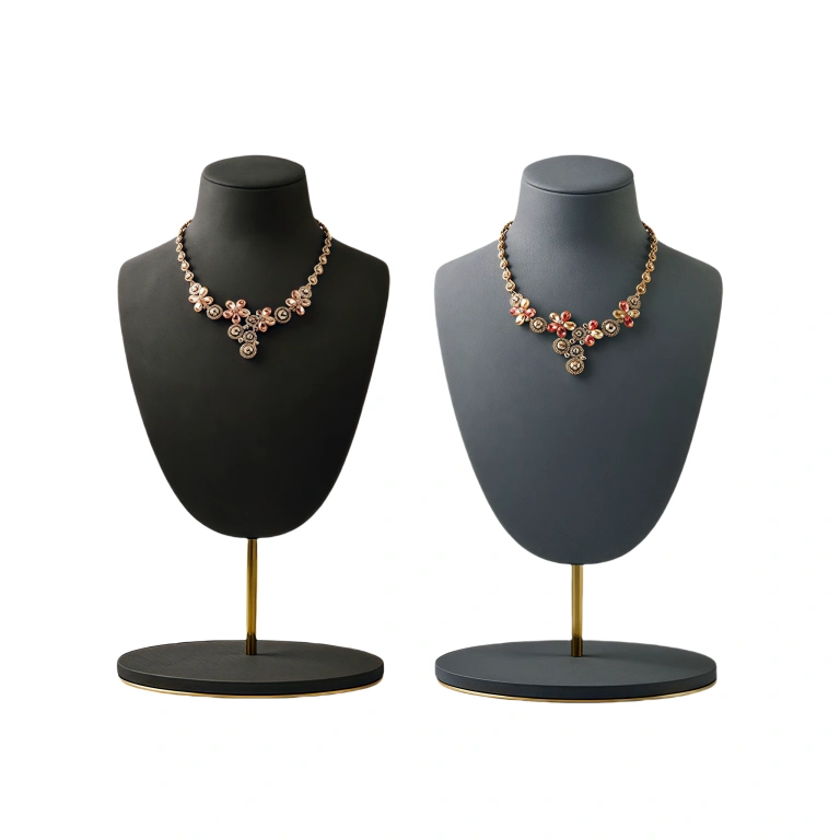 Custom Microfiber Jewelry Necklace Display Stand - Image 1