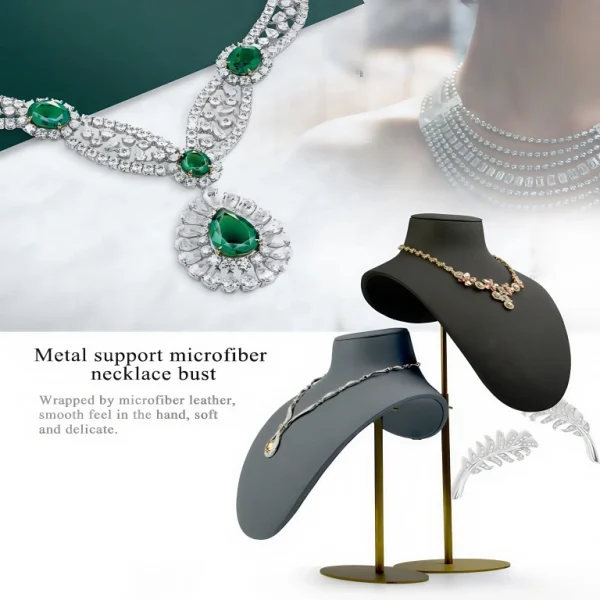 Custom Microfiber Jewelry Necklace Display Stand
