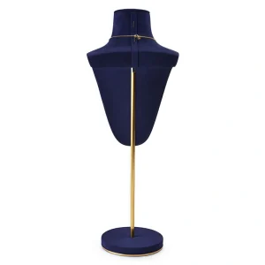 Metal & Microfiber Jewelry Display Mannequin Stand - Image 4