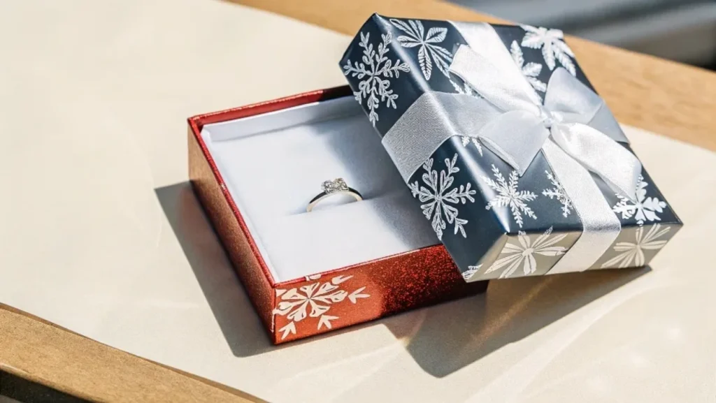 winter holidaypackaging for jewelry