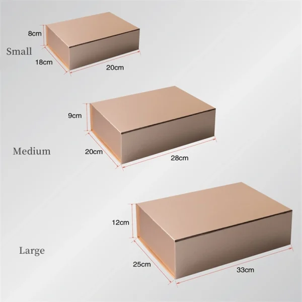 Customizable Flip Gift Box Paper Foldable Gift Box