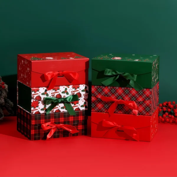 Christmas Foldable Gift Box for Elegant and Festive Gift Packaging