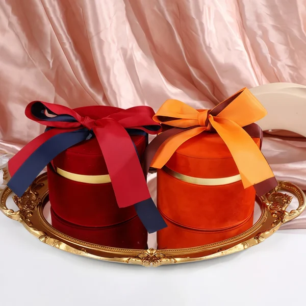 Custom Luxury Multi-Color Round Lid Gift Box Set