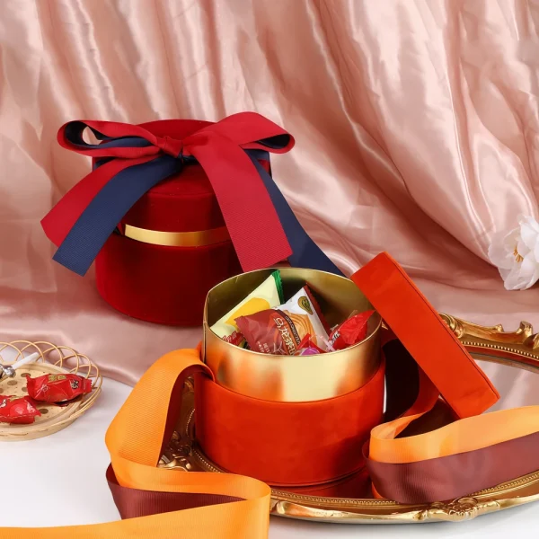 Custom Luxury Multi-Color Round Lid Gift Box Set