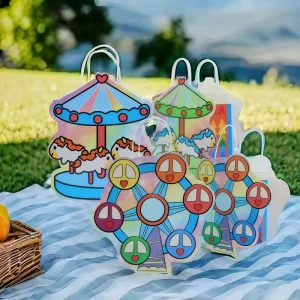 Boat Shape Ferris Wheel Shaped Gift Paper Bags - Image 2