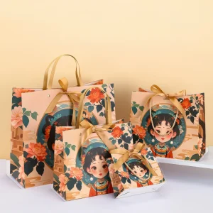 Custom Ancient Style High-end Gift Handbag Paper Bag - Image 3