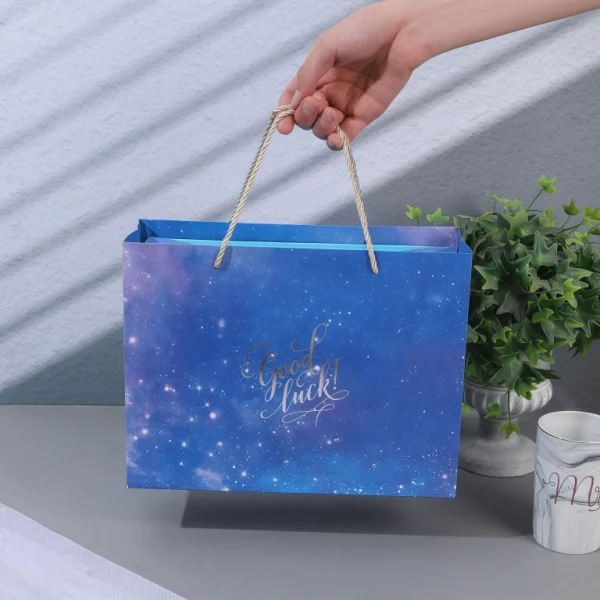 Creative Love Double Door Gift Box Blue Sky Packaging Box