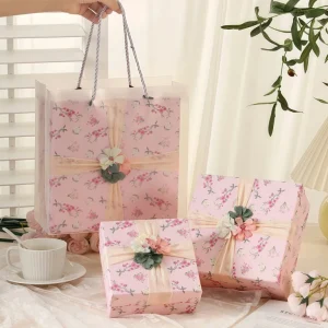 Exquisite Small Fresh Gift Box Lid Box Cosmetics Gift Box Packaging Box - Image 2