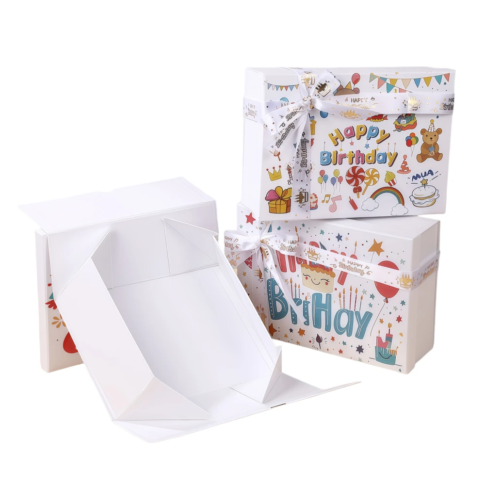 Custom Happy Birthday Foldable Gift Box - Image 1