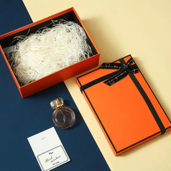 Orange Gift Packaging Box High-end Lid Gift Box