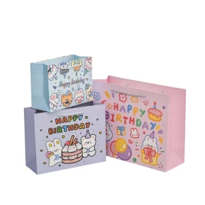 Custom Happy Birthday High-end Gift Handbag Paper Bag