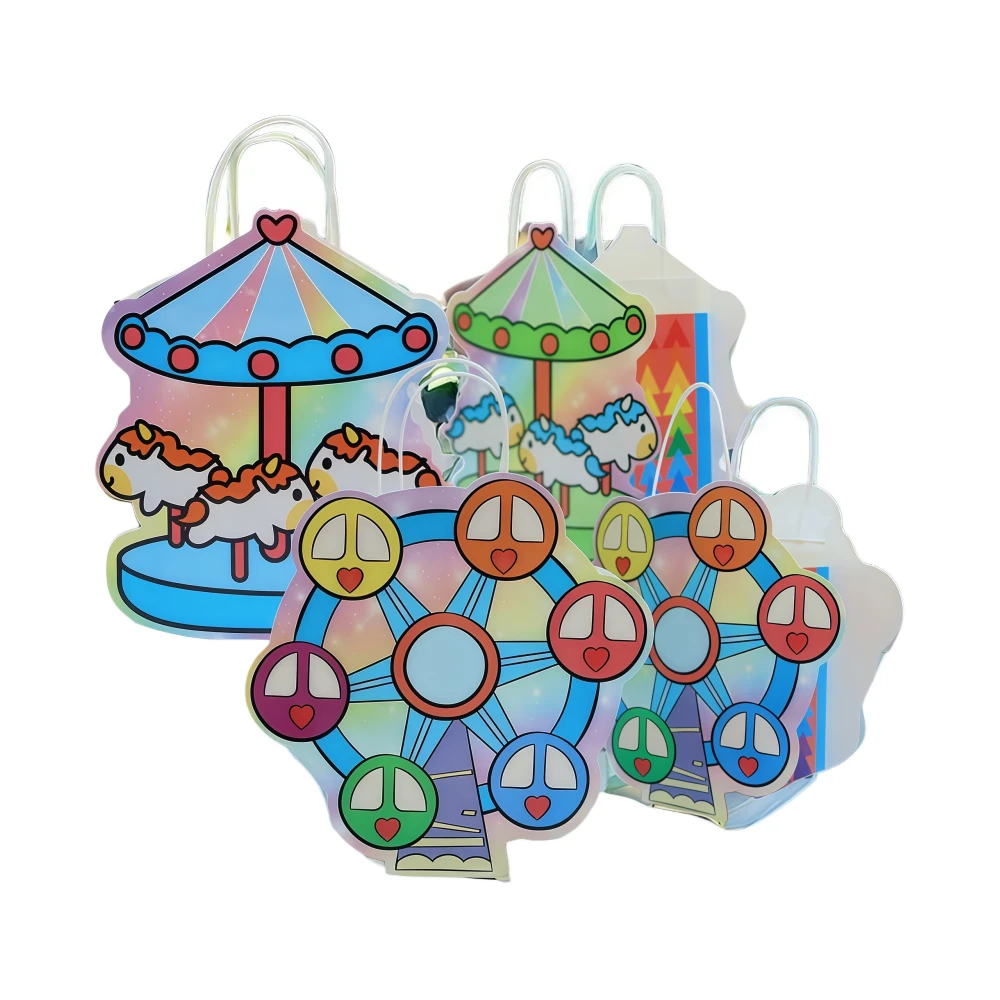 Boat Shape Ferris Wheel Shaped Gift Paper Bags - Image 1