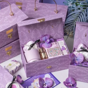 Purple & Pink Flip-Top Magnetic Box High-end Practical Gift Box - Image 2