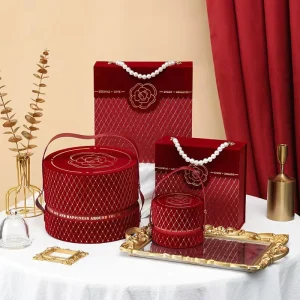 Camellia Paper Flip-Top Gift Box Festival Gift Packaging Box - Image 2